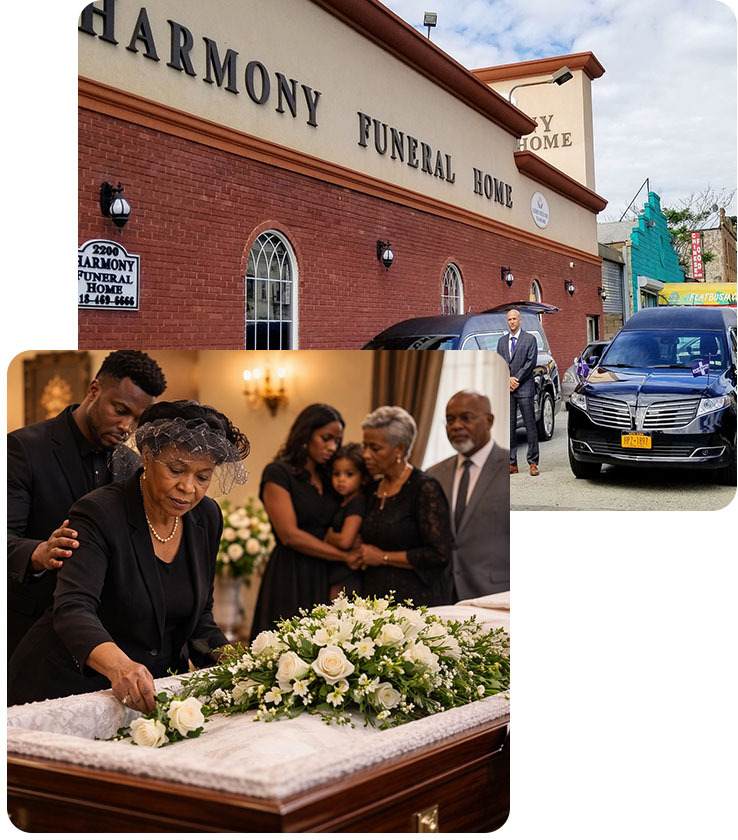 Harmony Funeral Home providing funeral services for families in Bedford-Stuyvesant, Brooklyn.