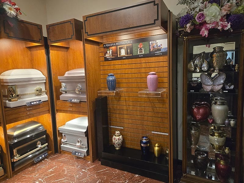 Cremation urns and memorial products available at Harmony Funeral Home 2200 Clarendon Rd Brooklyn NY 11226