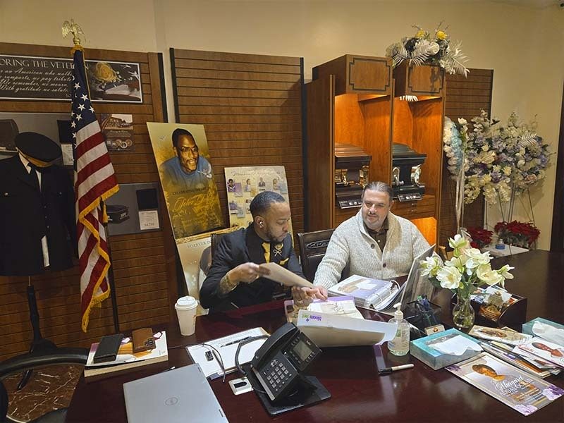 Funeral pre-planning consultation with a funeral director at Harmony Funeral Home in Brooklyn NY