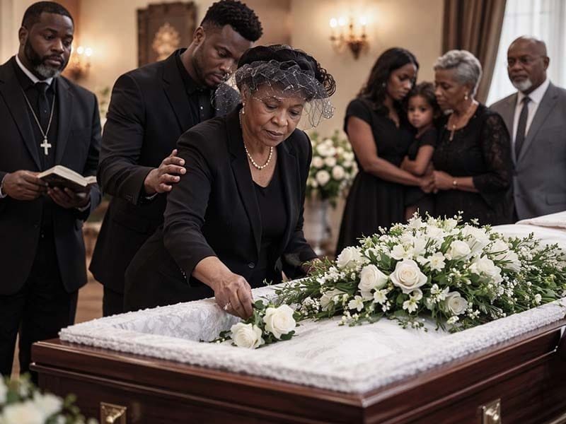 Religious funeral service ceremony arranged by Harmony Funeral Home at 2200 Clarendon Rd Brooklyn NY