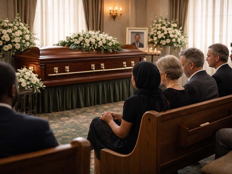 Traditional funeral service at a Brooklyn Funeral Home
